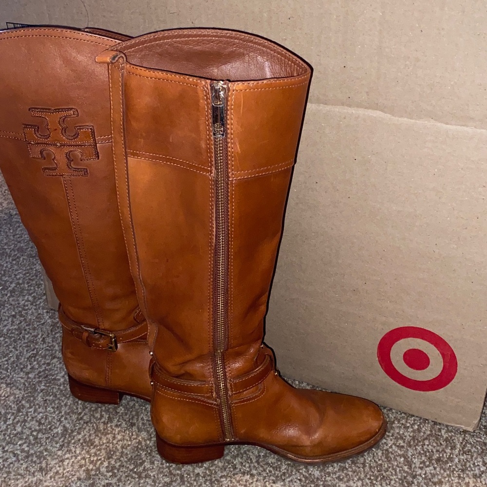 Tory Burch Tan Riding Boots - Picture 3 of 3